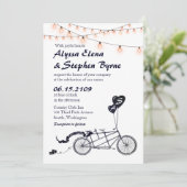 タンデムサイクリックスロマンカジュアル結婚式招待状 招待状 (スタンド正面)