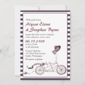 タンデムサイクリックスロマンカジュアル結婚式招待状 招待状 (正面)