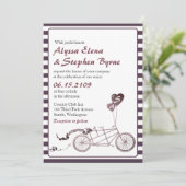 タンデムサイクリックスロマンカジュアル結婚式招待状 招待状 (スタンド正面)