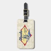 タンデムサーフィンのハワイのサーフボードの荷物のラベル ラゲッジタグ (正面縦)