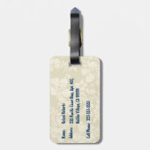 タンデムサーフィンのハワイのサーフボードの荷物のラベル ラゲッジタグ (裏面縦)