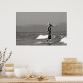 タンデムサーフィンカップル ポスター (キッチン)