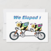 タンデムバイクの蜂は駆け落ちしました 案内状 (正面)