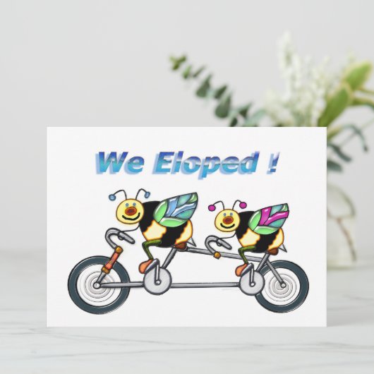 タンデムバイクの蜂は駆け落ちしました 案内状 (スタンド正面)