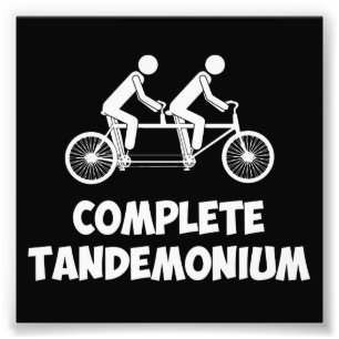 タンデムバイクコンプリートタンデモニウム フォトプリント