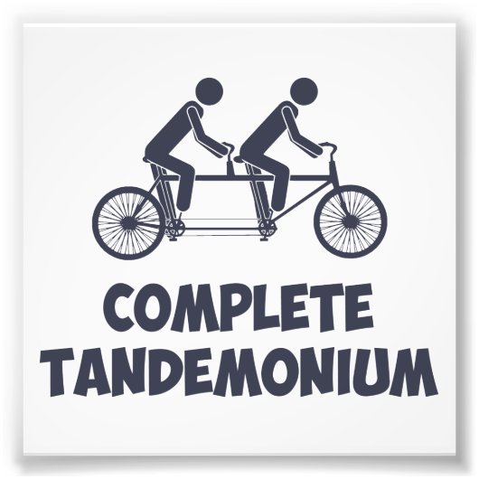 タンデムバイクコンプリートタンデモニウム フォトプリント            (正面)