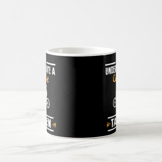 タンデムバイクサイクリング二人自転車サイクリング コーヒーマグカップ (中央)