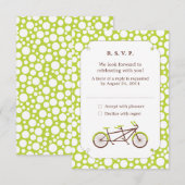タンデムバイク（グリーンドット） ご参加のご返事 出欠カード (正面/裏面)