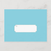 タンデムバイク（青/灰色）日付写真を保存 案内ポストカード (裏面)