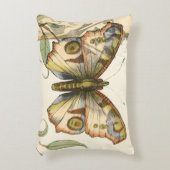 タンデムバタフライオーバーグリーン葉ズ アクセントクッション (正面(垂直))