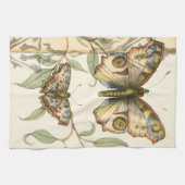 タンデムバタフライオーバーグリーン葉ズ キッチンタオル (横)