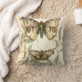 タンデムバタフライオーバーグリーン葉ズ クッション (ブランケット)