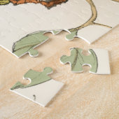 タンデムバタフライオーバーグリーン葉ズ ジグソーパズル (側面)