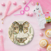 タンデムバタフライオーバーグリーン葉ズ ペーパープレート (パーティー)