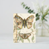 タンデムバタフライオーバーグリーン葉ズ ポストカード (スタンド正面)