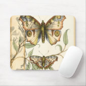 タンデムバタフライオーバーグリーン葉ズ マウスパッド (マウス)