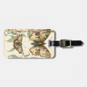 タンデムバタフライオーバーグリーン葉ズ ラゲッジタグ (正面横)