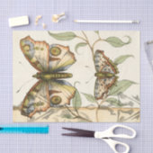 タンデムバタフライオーバーグリーン葉ズ 薄葉紙 (クラフト)