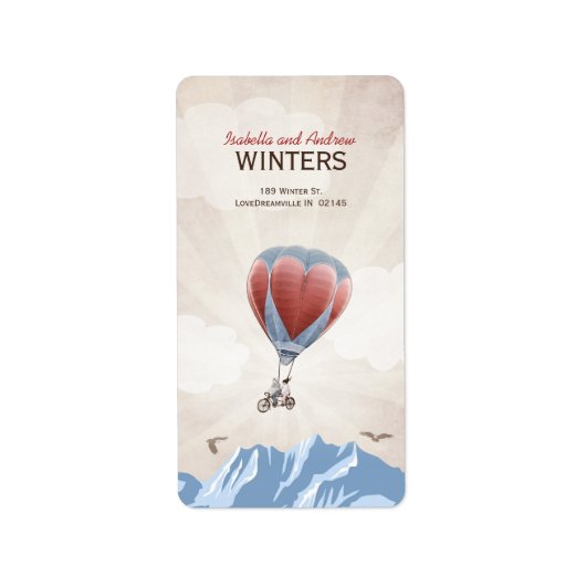 タンデムラブドリーム住所 シール (正面)