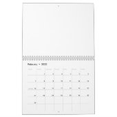 タンデム式自転車プランナー カレンダー (2月 2022)