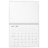 タンデム式自転車プランナー カレンダー (3月 2026)