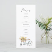 タンデム素朴自転車ひまわりウォーター結婚カラー メニュー (スタンド正面)