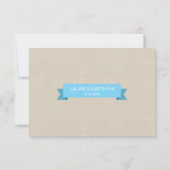 タンデム結婚自転車のリフェイクネンRSVP 出欠カード (裏面)