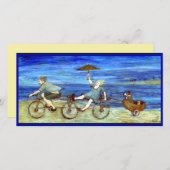 タンデム自転車で旅行する日付を保存 (正面/裏面)