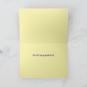 タンデム自転車で旅行する サンキューカード (内部)