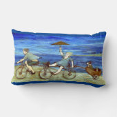 タンデム自転車で旅行する ランバークッション (裏面)