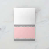 タンデム自転車の結婚式感謝カード サンキューカード (内部)