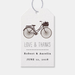 タンデム自転車の結婚式 ギフトタグ