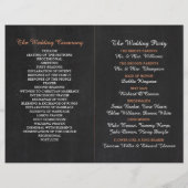 タンデム自転車オンシャルボード結婚式 プログラム (裏面)