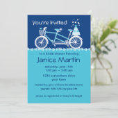 タンデム自転車カスタムアクア 招待状 (スタンド正面)