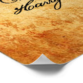 タンデム自転車ブループリント ポスター (角)