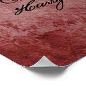 タンデム自転車ブループリント ポスター (角)