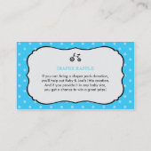 タンデム自転車ベビーシャワー登録カード エンクロージャーカード (裏面)