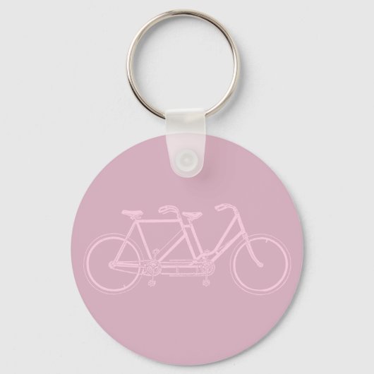 タンデム自転車2シートバイクアートカスタムカラー キーホルダー (正面)