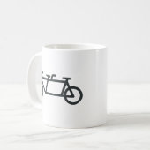 タンデム自転車 コーヒーマグカップ (正面左)