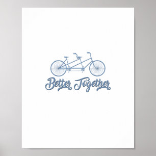 タンデム自転車 サイクリスト 自転車 ポスター