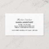 タンデム自転車、サイクリング、自転車乗り 名刺 (裏面)