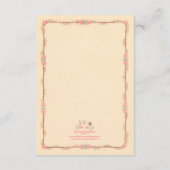 タンデム自転車、鳥とバナー　ウェディング　RSVP 出欠カード (裏面)