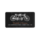 タンデム黒板ウェディング ラベル (正面)