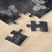 タンデリオンズフィールド – 白黒アートコレクション ジグソーパズル (側面)