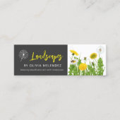 タンデリオンナチュラルロ気にーンサービスブラック&イエロー スキニー名刺 (正面)