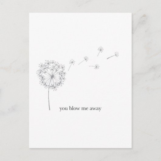 タンデリオンヴァレンティネス図解入りの、写真付きのデイカード シーズンポストカード (正面)