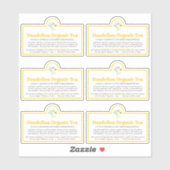 タンデリオン茶カスタム切りビニールのシール シール (シート)