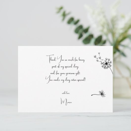 タンデロンの最初の誕生日 サンキューカード (スタンド正面)