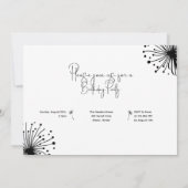 タンデロンの最初の誕生日 招待状 (裏面)