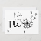 タンデロンの2番目の誕生日 招待状 (正面)